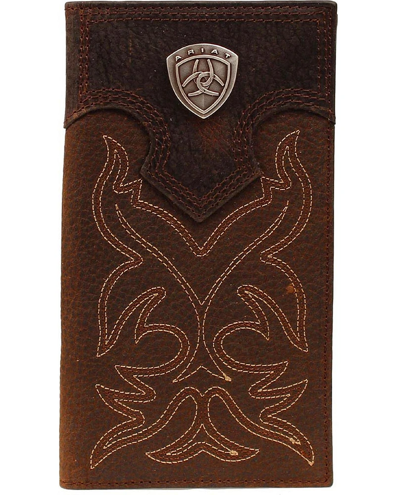 Ariat Men's Rodeo Bi-Fold Checkbook Wallet