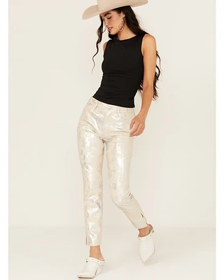 Dear John Women's High Rise Speckled Angora Cropped Pants