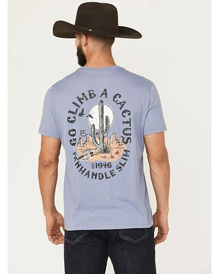 Panhandle Slim Men's Climb A Cactus Short Sleeve Graphic T-Shirt