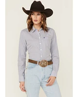 Ariat Women's Kirby Striped Print Long Sleeve Button-Down Stretch Western Shirt