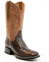 Shyanne Women's Mia Exotic Full Quill Ostrich Western Boots - Broad Square Toe