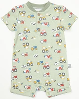 Rugged Bear Infant Boys' Farm Print Onesie