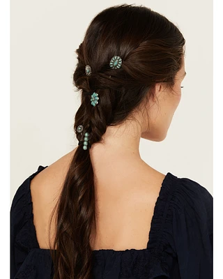 Shyanne Women's Concho Bobby Pins - 5 Piece