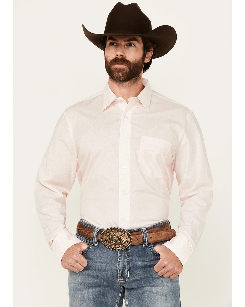 Wrangler X Cody Johnson Men's Paisley Print Long Sleeve Button-Down Western Shirt