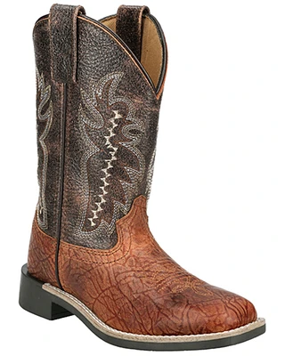 Smoky Mountain Little Boys' Presley Western Boots - Broad Square Toe