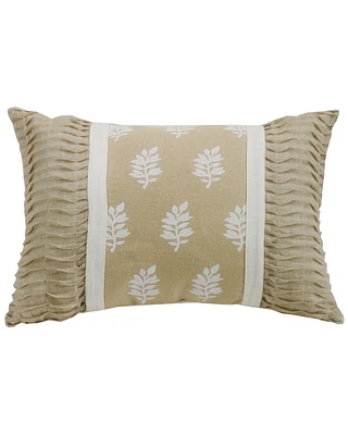 HiEnd Accents Oblong Rouching Ends Pillow