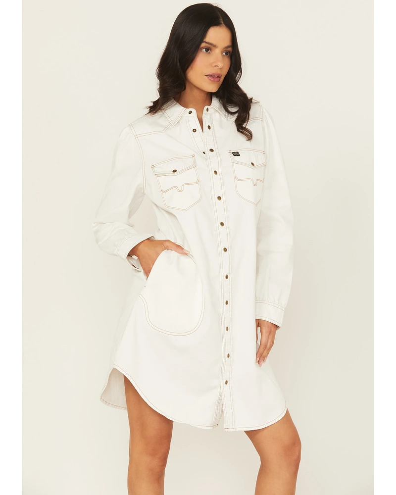 Kimes Ranch Women's Rox Long Sleeve Snap Cropped Western Mini Dress