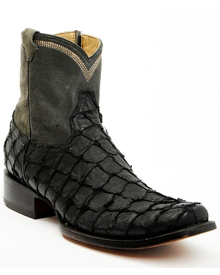 Corral Men's Exotic Pirarucu Western Ankle Boots - Square Toe