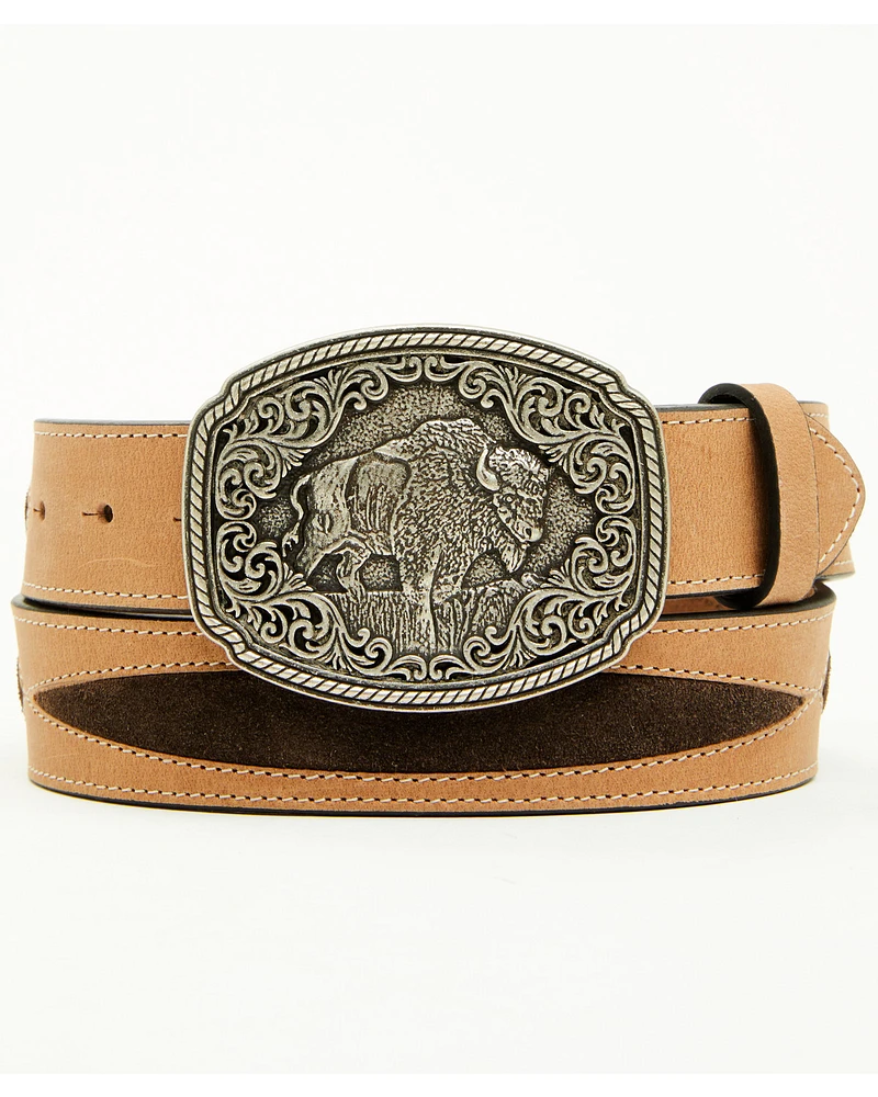 Cody James Men's Gunner Buffalo Plaque Buckle Belt