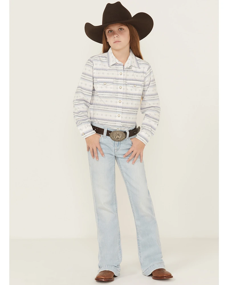 Ariat Girls' Light Wash Trouser Stretch Denim Jeans