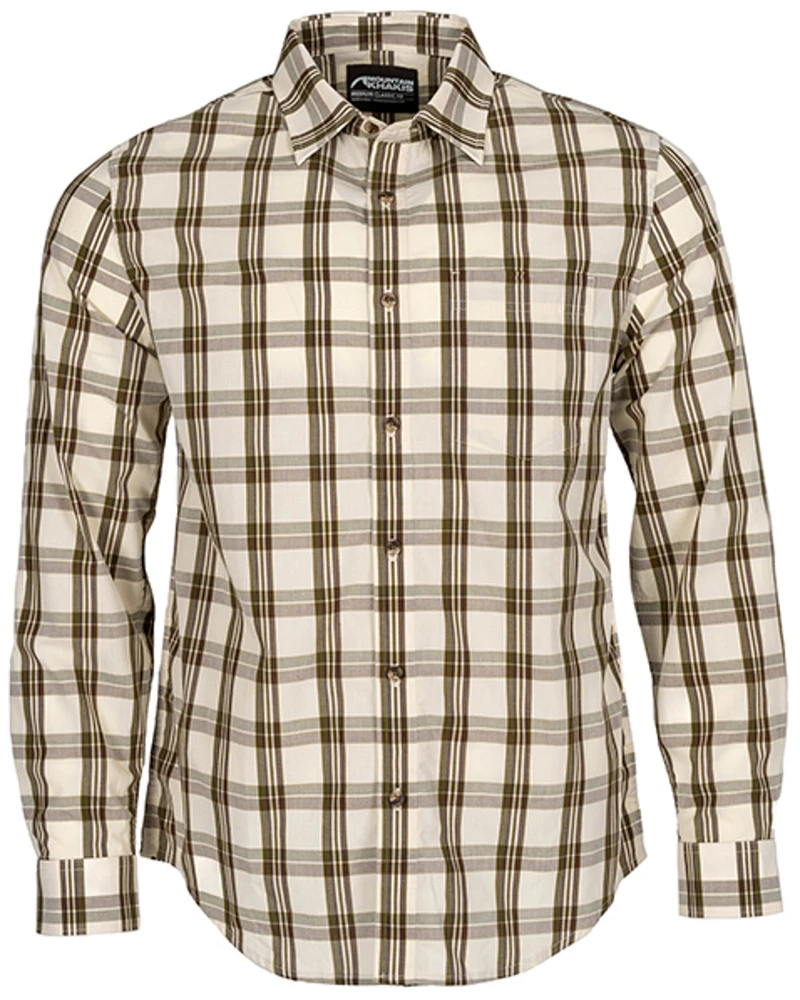 Mountain Khakis Men's Homestead Plaid Print Long Sleeve Button-Down Flannel Shirt