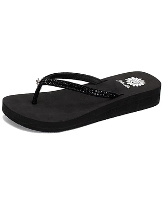 Yellow Box Women's Jello Rhinestone Sandals