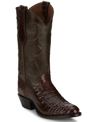 Tony Lama Men's Exotic Caiman Western Boots - Round Toe