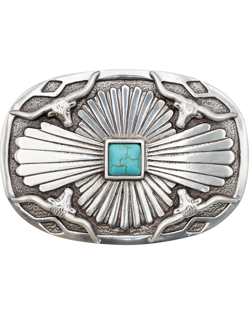 Cody James Kids' Long Horn Scalloped Buckle