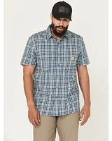 Carhartt Men's Rugged Flex® Relaxed Fit Lightweight Plaid Print Short Sleeve Button-Down Work Shirt