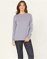 Carhartt Women's Loose Fit Heavyweight Long Sleeve Logo Graphic Work T-Shirt