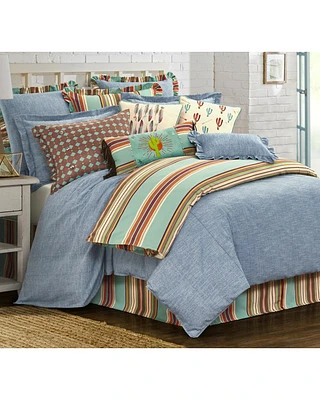 HiEnd Accents Chambray 3-Piece Comforter Set - Super King