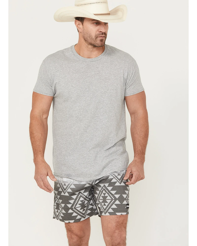 Hooey Men's Big Wake Southwestern Print Board Shorts