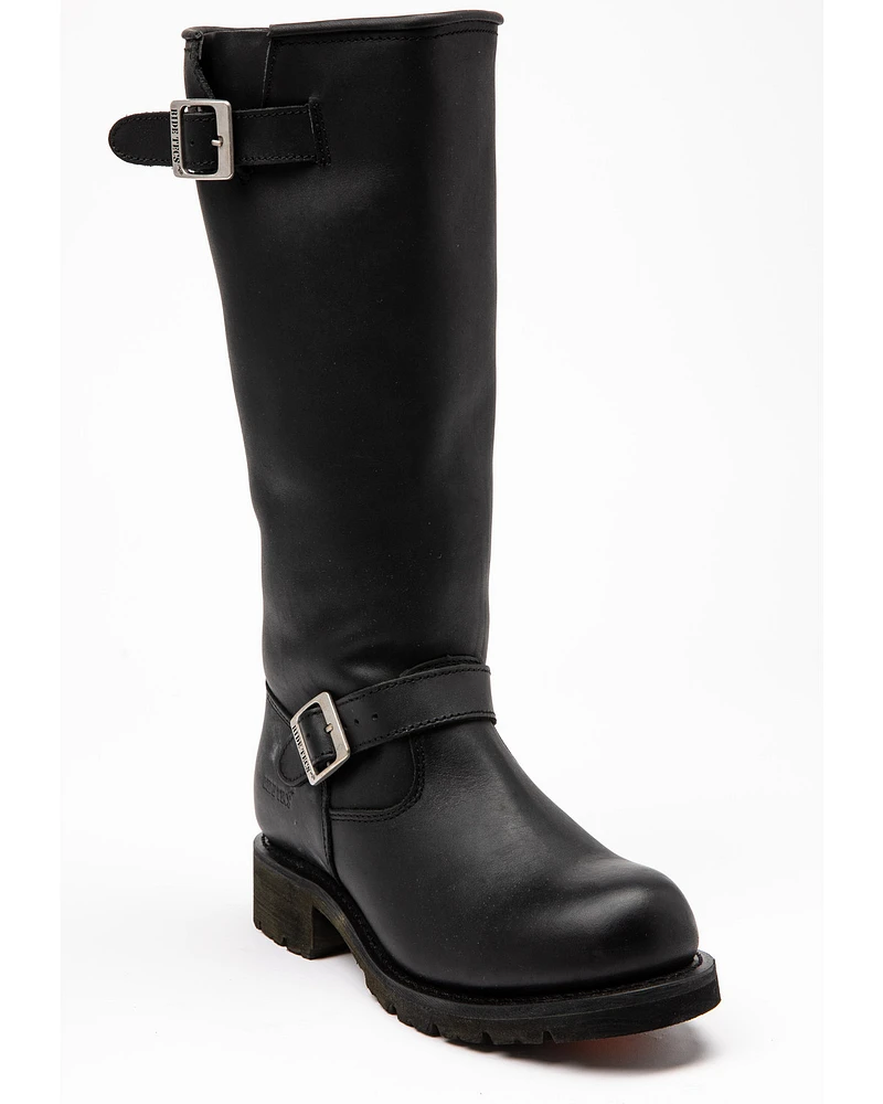 Ad Tec Men's 16" Oiled Leather Engineer Boots - Soft Toe
