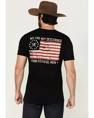 Kick Brass Men's We Are Not Descended From Fearful Men Short Sleeve Graphic T-Shirt