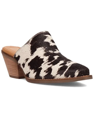 Dingo Women's Calico Hair-On-Hide Mules