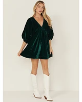 Free People Women's Portia Velvet Mini Dress