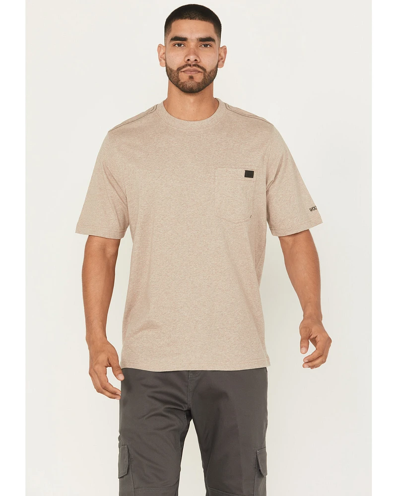 Wolverine Men's Solid Guardian Short Sleeve Work Pocket T-Shirt