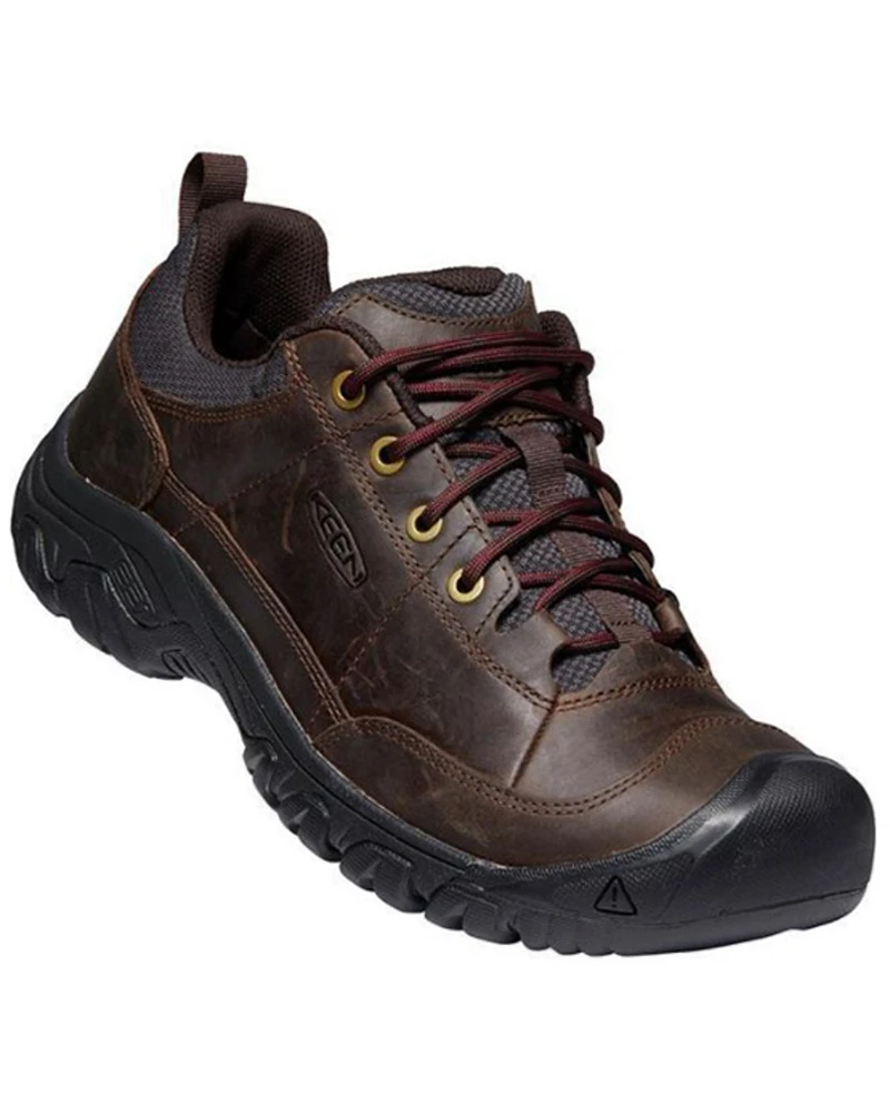 Keen Men's Targhee III Dark Earth & Mulch Oxford Casual Lace-Up Hiking Shoe