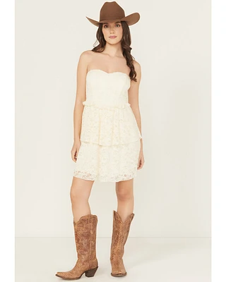 Originality Women's Boot Barn Exclusive Lace Tiered Mini Dress