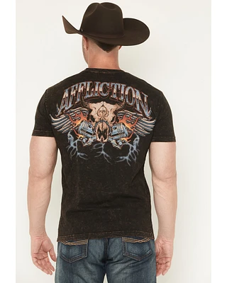 Affliction Men's American Exhaust Short Sleeve Graphic T-Shirt