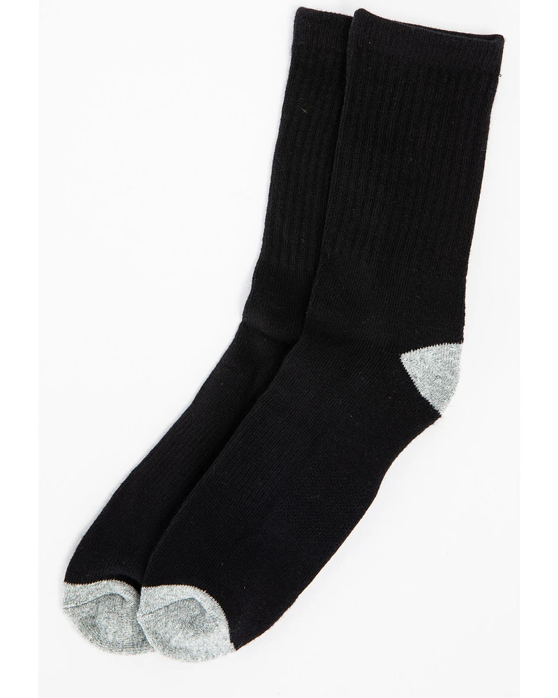 Cody James Boys' Solid Basics 3-Pack Crew Socks