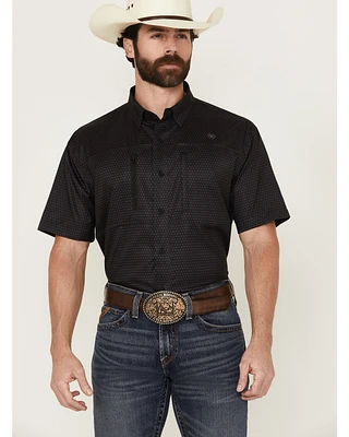 Ariat Men's VentTek Arrows Geo Print Short Sleeve Button-Down Western Shirt - Tall