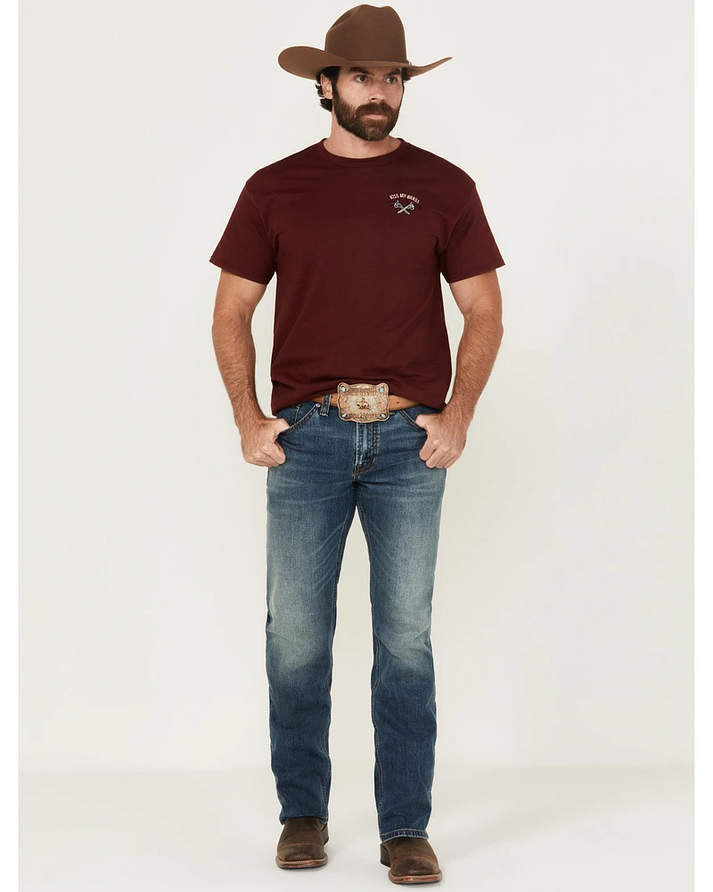 RANK 45® Men's Roadrunner Wash Ambush Slim Straight Stretch Denim Jeans