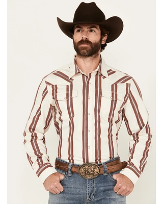 Wrangler Retro Men's Striped Long Sleeve Snap Western Shirt - Tall