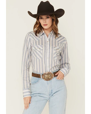 Cowboygirl by Jenna Paulette Women's Wallpaper Long Sleeve Pearl Snap Western Shirt