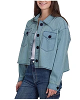 Roper Women's Button-Down Cropped Denim Jacket