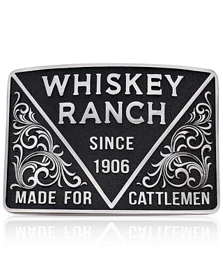 Montana Silversmiths Men's 1906 Cattleman Whiskey Ranch Belt Buckle