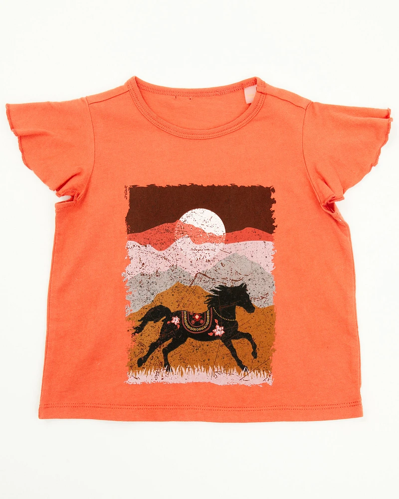 Shyanne Toddler Girls' Scenic Short Sleeve Graphic Tee