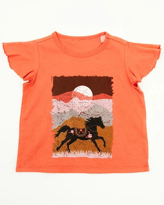 Shyanne Toddler Girls' Scenic Short Sleeve Graphic Tee