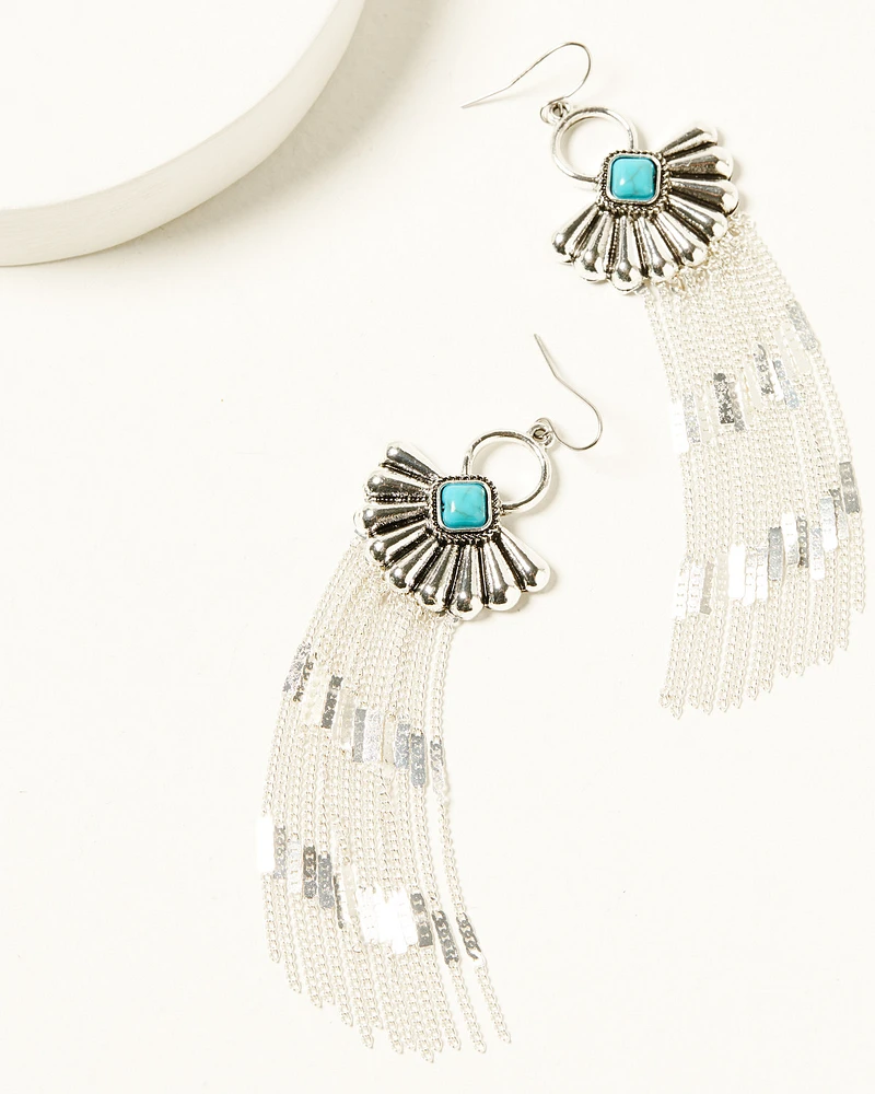 Shyanne Women's Scalloped Fringe Earrings