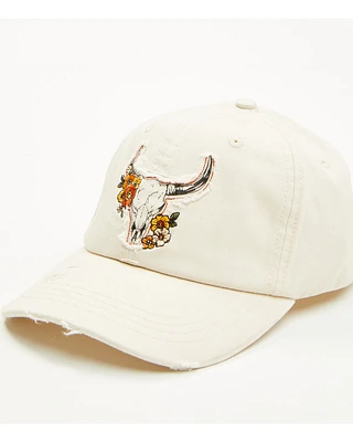 Shyanne Women's Floral Longhorn Ball Cap