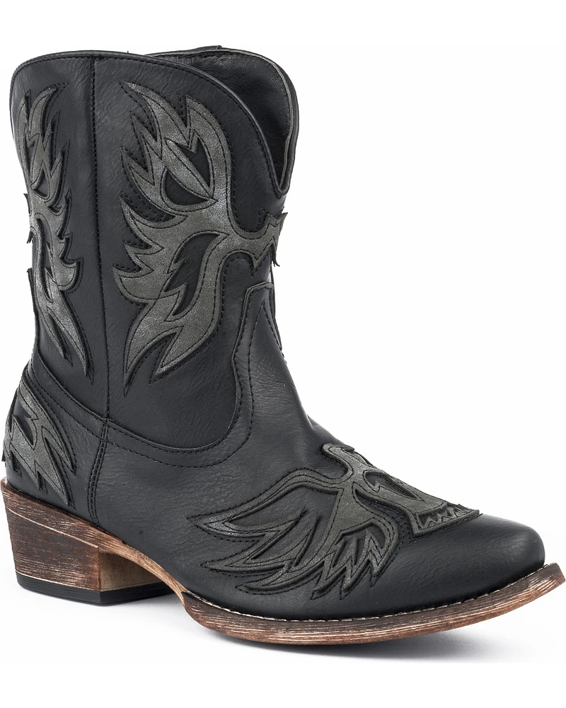 Roper Women's Amelia Eagle Overlay Western Boots - Snip Toe
