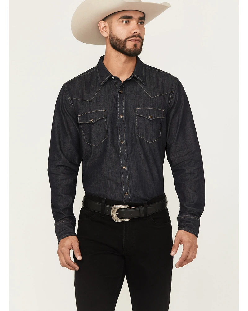 Cody James Black 1978® Men's Long Sleeve Snap Denim Shirt