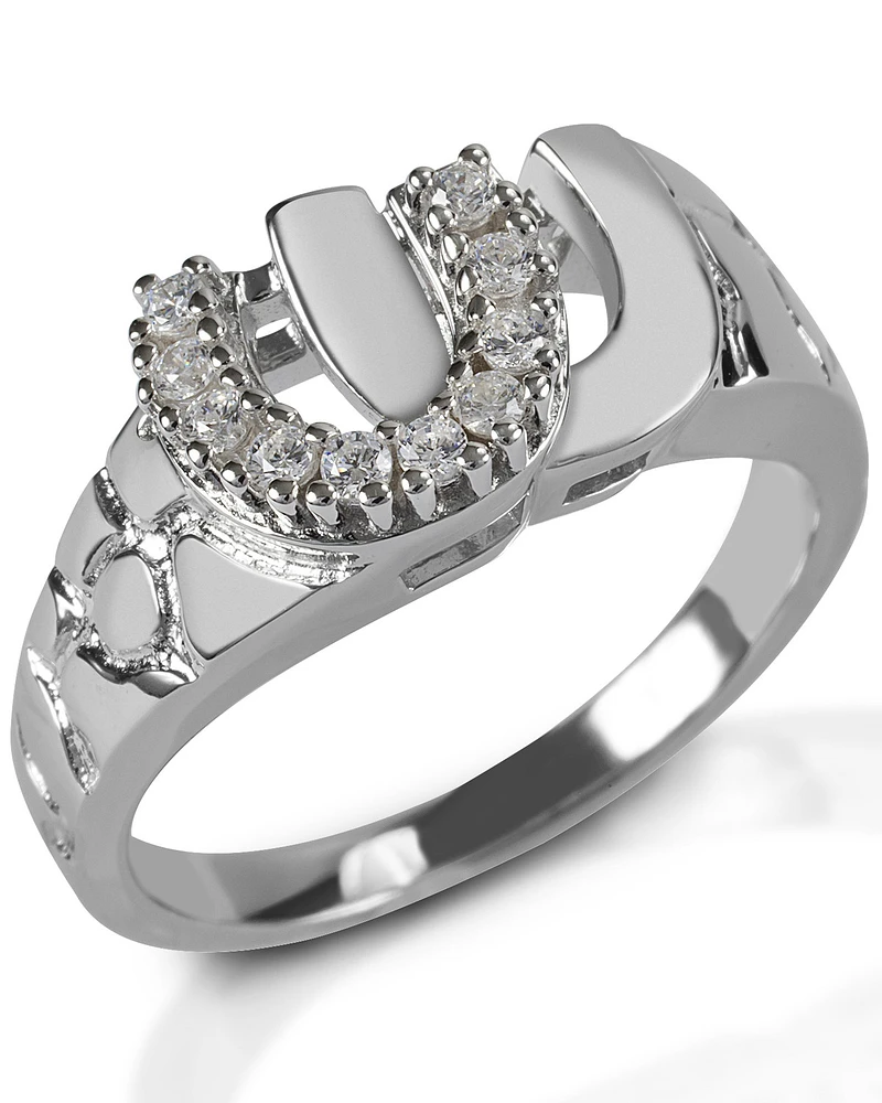 Kelly Herd Men's Double Horseshoe Ring