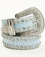 Shyanne Women's Denim Embellished Bling Belt