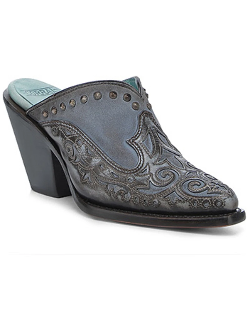 Corral Women's Inlay and Embroidered Mules