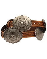 Ariat Women's Tooled Oval Concho Western Belt