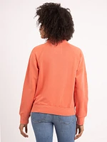 welma mock neck 1/4 zip sweatshirt