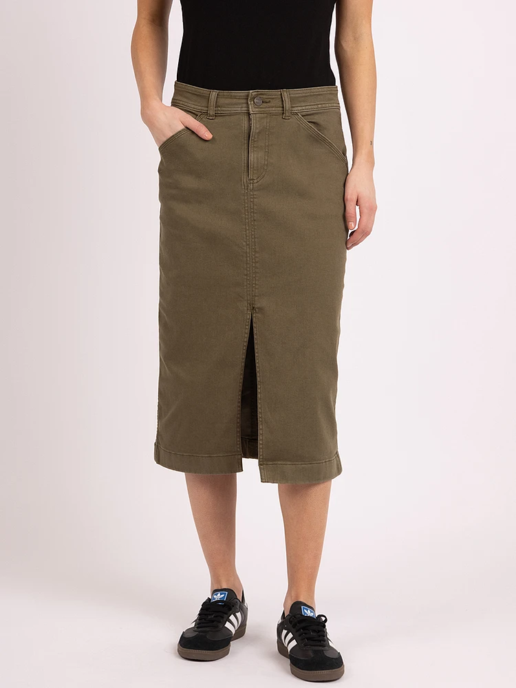 utility skirt burnt olive