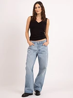 leela double v neck tank